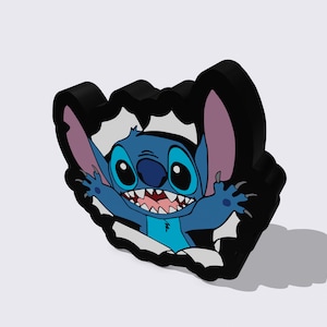 Blå Alien Buddy-lampa