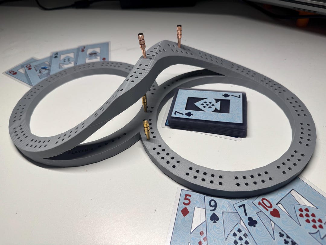 Infinity Bridge Cribbage Board - 2 Track - Etsy UK