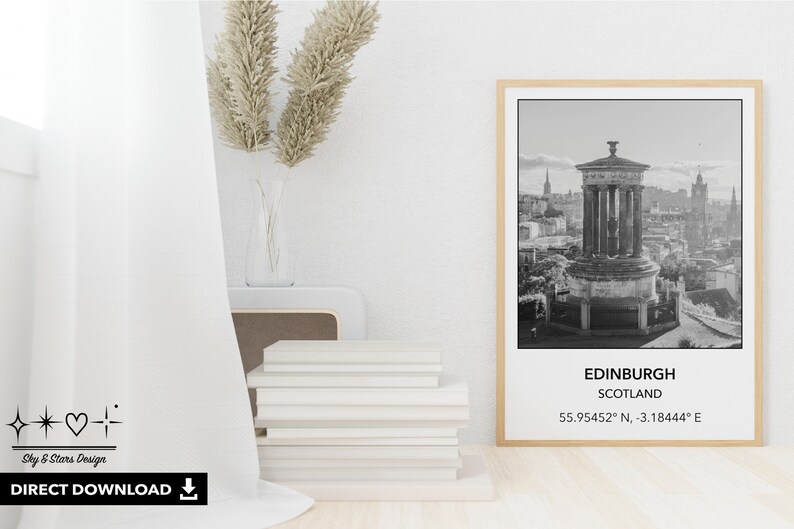 Instant Download
Digital Wall Art
Printable Poster
Ready to Print
PNG File
Home accessories
Edinburgh Scotland UK scottish
Europe Photograph
Coordinate
longitude
Latitude
Geography
Travel Wanderlust
Location Global
Inspiration
Minimalistic
Modern