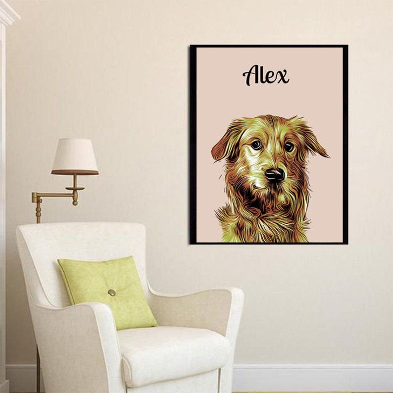 Custom Pet Art Pet Portraits Custom Watercolor Portraits Dog Portraits