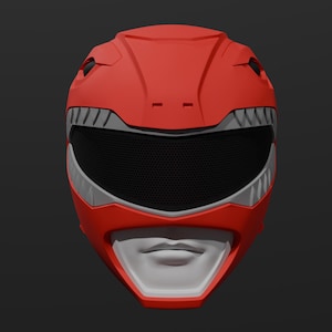 Casco de Power Ranger, casco de Ranger Rojo, Power Ranger original, casco original de Power Ranger Rojo, cosplay de Power Ranger, regalo de Power Ranger
