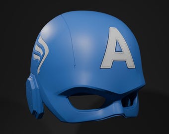 Captain America Helmet 2012 Avengers Cosplay - The Avengers Movie Replica Prop