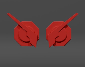 Kid Flash-cosplay-oorvleugels: 3D-geprint heldkostuumaccessoire