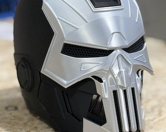 Punisher Cosplay Helmet, 3D Printed Punisher Costume Face Mask