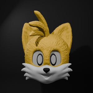 Kid&#39;s Tails Helmet, Tails Cosplay, Sonic the Hedgehog, Sonic the Hedgehog Gift, Sonic Fans, Sonic Cosplay, Sonic Costume, Sonic the Hedgehog
