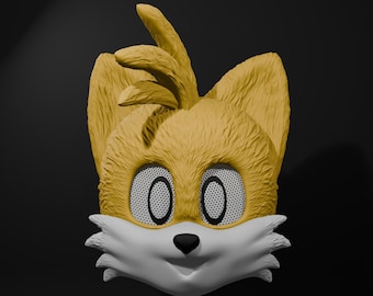 Kid&#39;s Tails Helmet, Tails Cosplay, Sonic the Hedgehog, Sonic the Hedgehog Gift, Sonic Fans, Sonic Cosplay, Sonic Costume, Sonic the Hedgehog