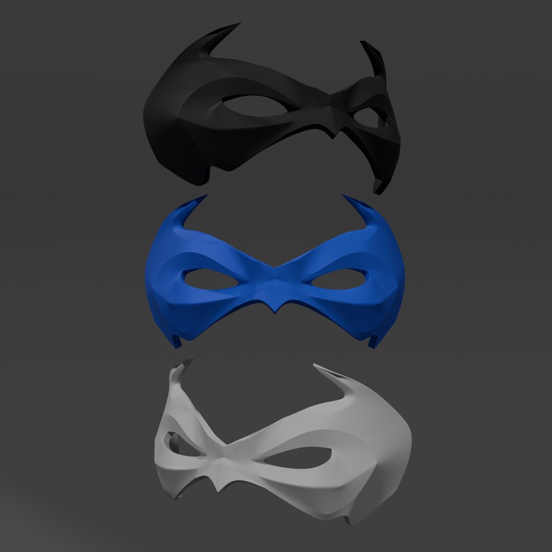 3D Printed Robin Nightwing Mask, Cosplay Costume - Etsy Israel, image size:1080x1080