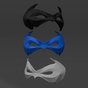 Maschera di Robin Nightwing, Maschera di Nightwing, Dick Grayson, Costume di Dick Grayson Robin, Cosplay di Robin, Cosplay di Nightwing