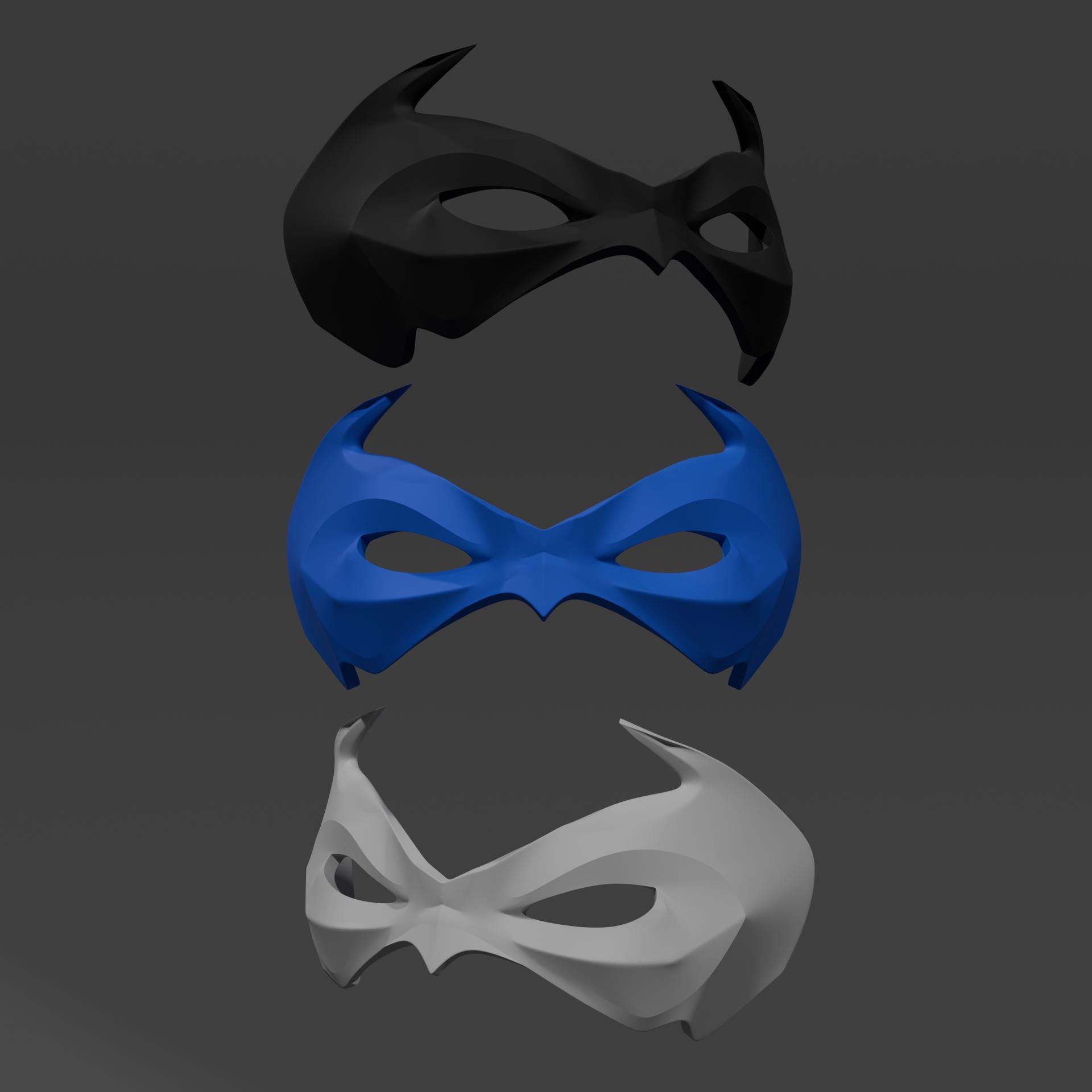 3D Printed Robin Nightwing Mask, Cosplay Costume - Etsy Israel, image size:1920x1920