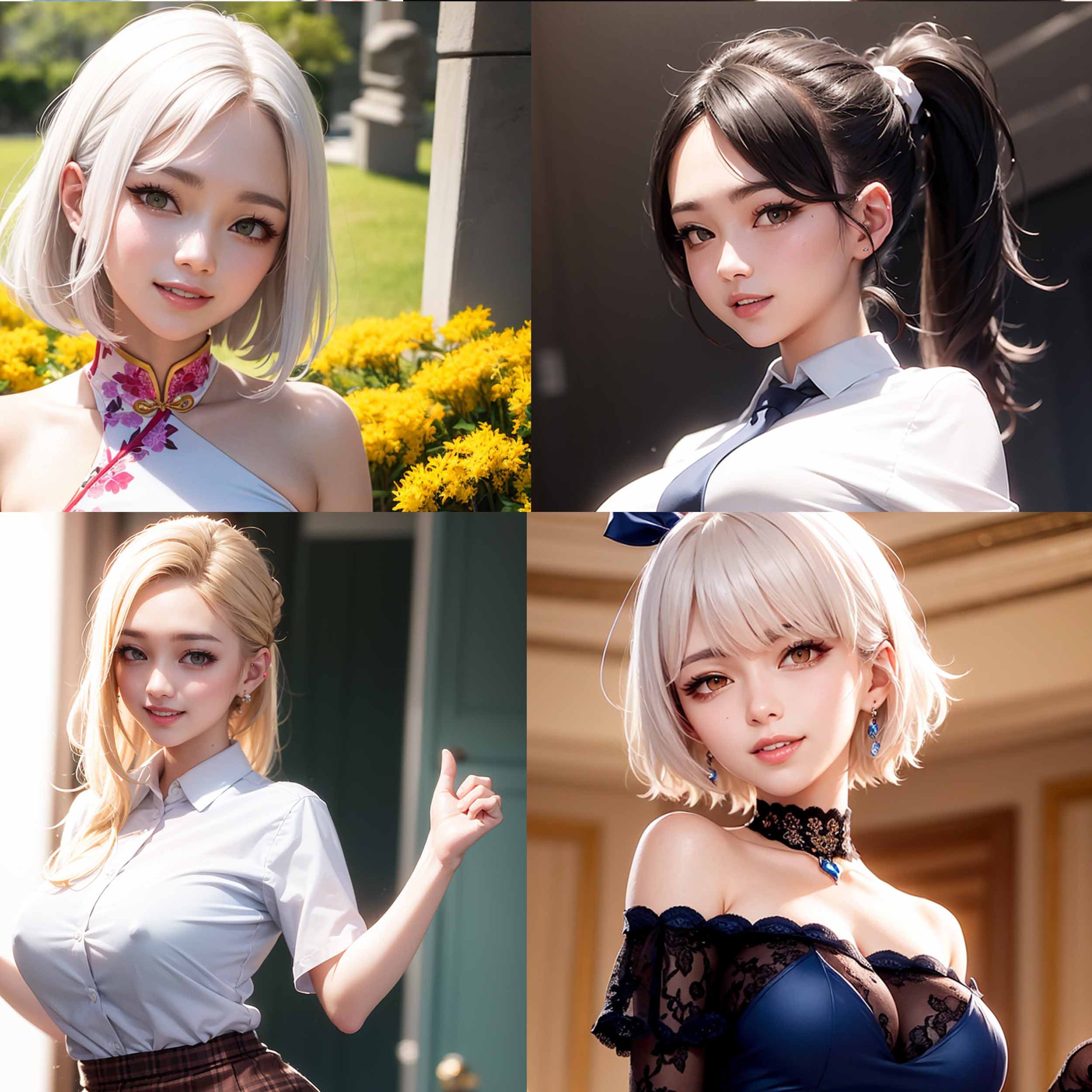 Waifu129 Multiple Waifu AI Pretty Girl Art Digital Collections, 786pcs ...