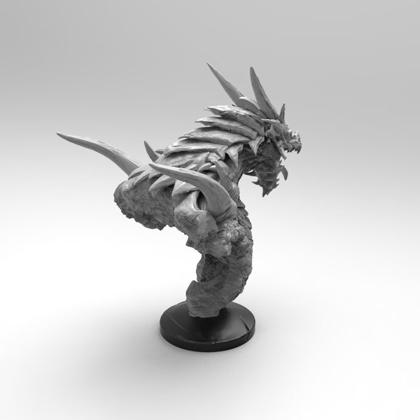 E779 - Legendary character design, The Dragon bust 02 statue, STL 3D model design print download files
