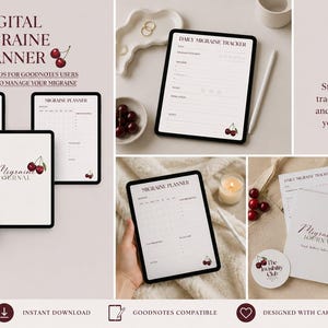 Digital Migraine Planner | Symptom, Medication, Trigger Tracker (GoodNotes)