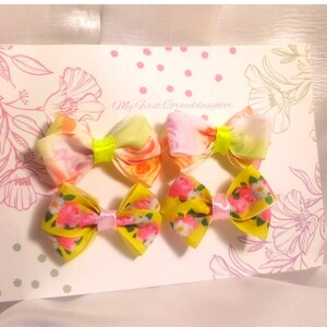 Pigtail Hair Bows, Baby Bows, Infant Hair Bow, Baby Shower Gifts, Baby Pigtail Bows, Baby Pigtail Hair Bows, Little Girl Bows, Easter Bows