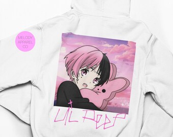 Lil peep deals cartoon hoodie