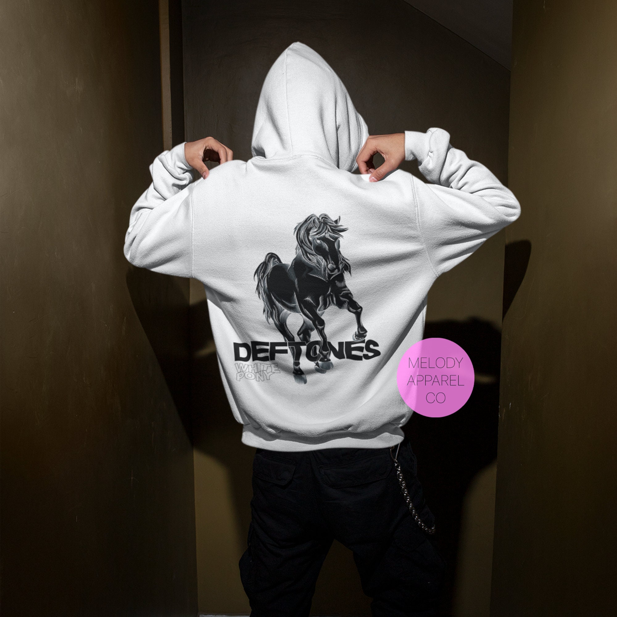 Deftones white deals pony hoodie