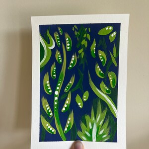 Abstract Leaves Painting