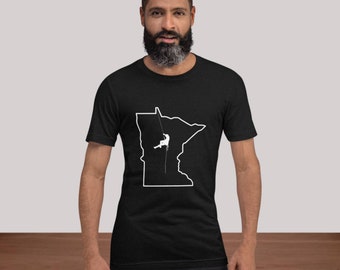 Minnesota Climbing t-shirt, gifts for him, Minnesota clothing, Minnesota Tshirt, father's day gift, birthday gift for him, anniversary gift