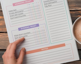 Cleaning Schedule Checklist Printable | Cleaning Schedule | Cleaning Checklist | Cleaning Planner | Weekly House Cleaning Schedule