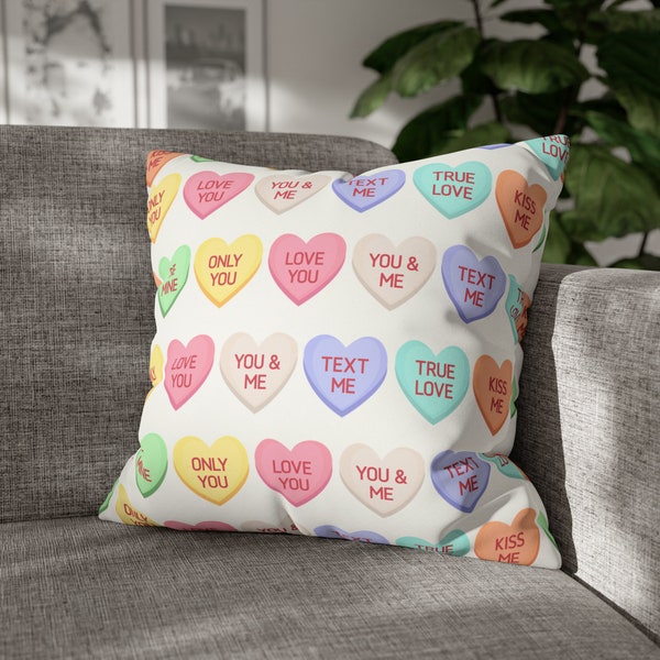 Candy Heart Pillow Etsy