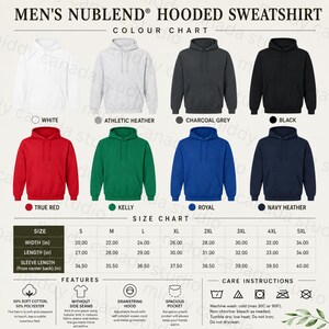 Jerzees 562MR Size & Color Chart | NuBlend Crewneck Sweatshirt Size Guide | POD Mockup Color Chart |  Digital Download
