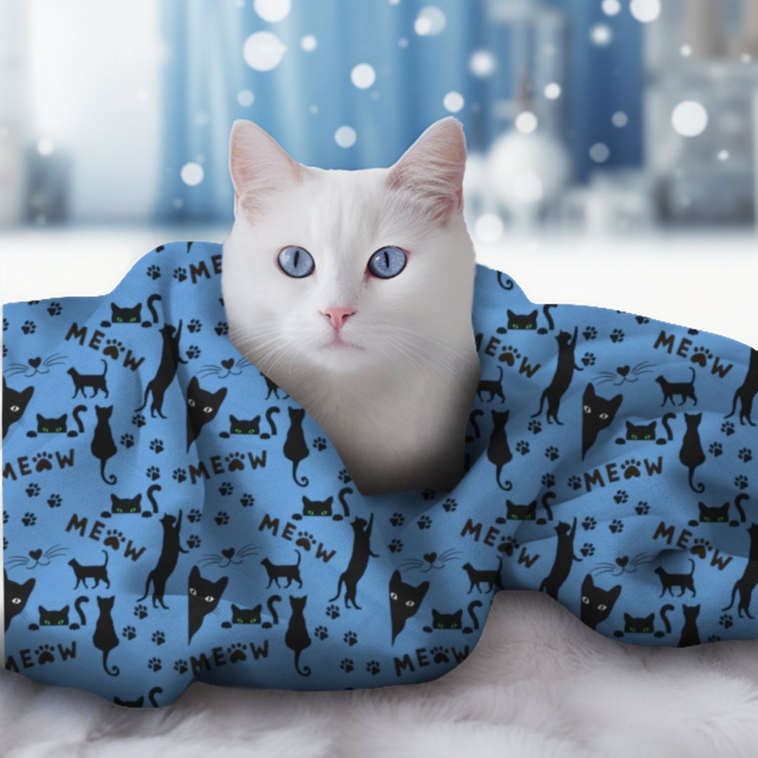 Cat Blanket for New Kitten Custom Cat Blanket Cat Bedding Pet Etsy