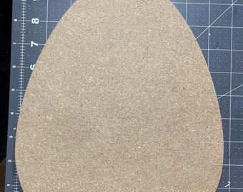 Unfinished Easter Egg MDF Cutout: DIY Craft Decor