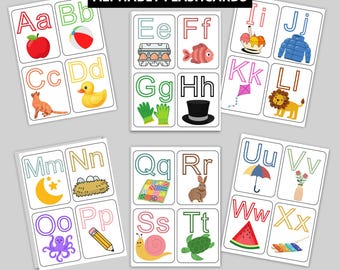 Alphabet Flashcards for Beginning Sounds | Preschool Games | Alphabet Learning Activity |