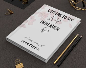Personalized Grief Journal | Sympathy Gift For Loss Of Mother Father | Sympathy Gift | Letters to Wife Grief Journal - Wife Memorial