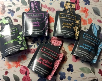 Eucalan Wool Detergent 5ml Mini, Set of 5 sachets in different scents