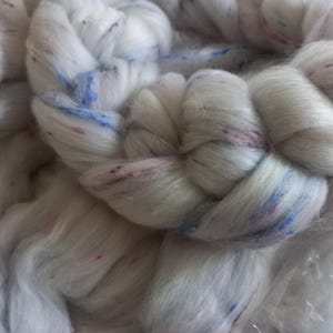 Combed top blend, Polwarth/wool, tweed