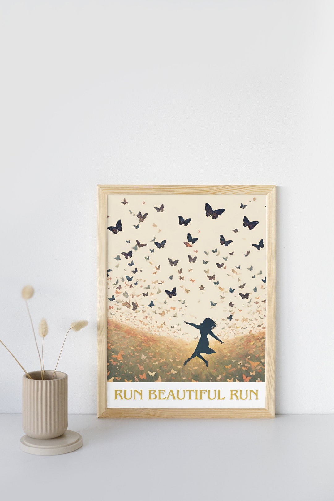 BTS Digital Poster Run Beautiful Run, BTS Run Lyrics - Etsy