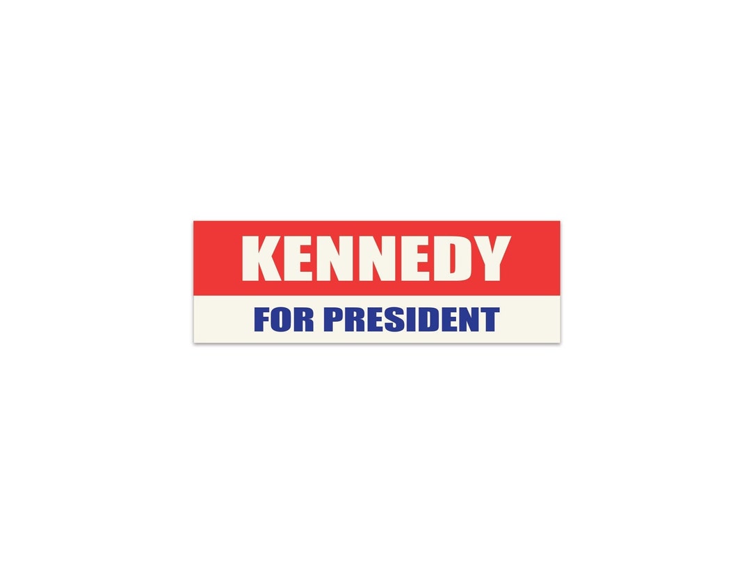 Kennedy for President Bumper Sticker John F. Kennedy Car Etsy