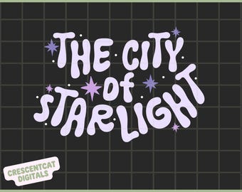 Velaris Sticker Design, ACOTAR, City of Starlight PNG (Digital Download)