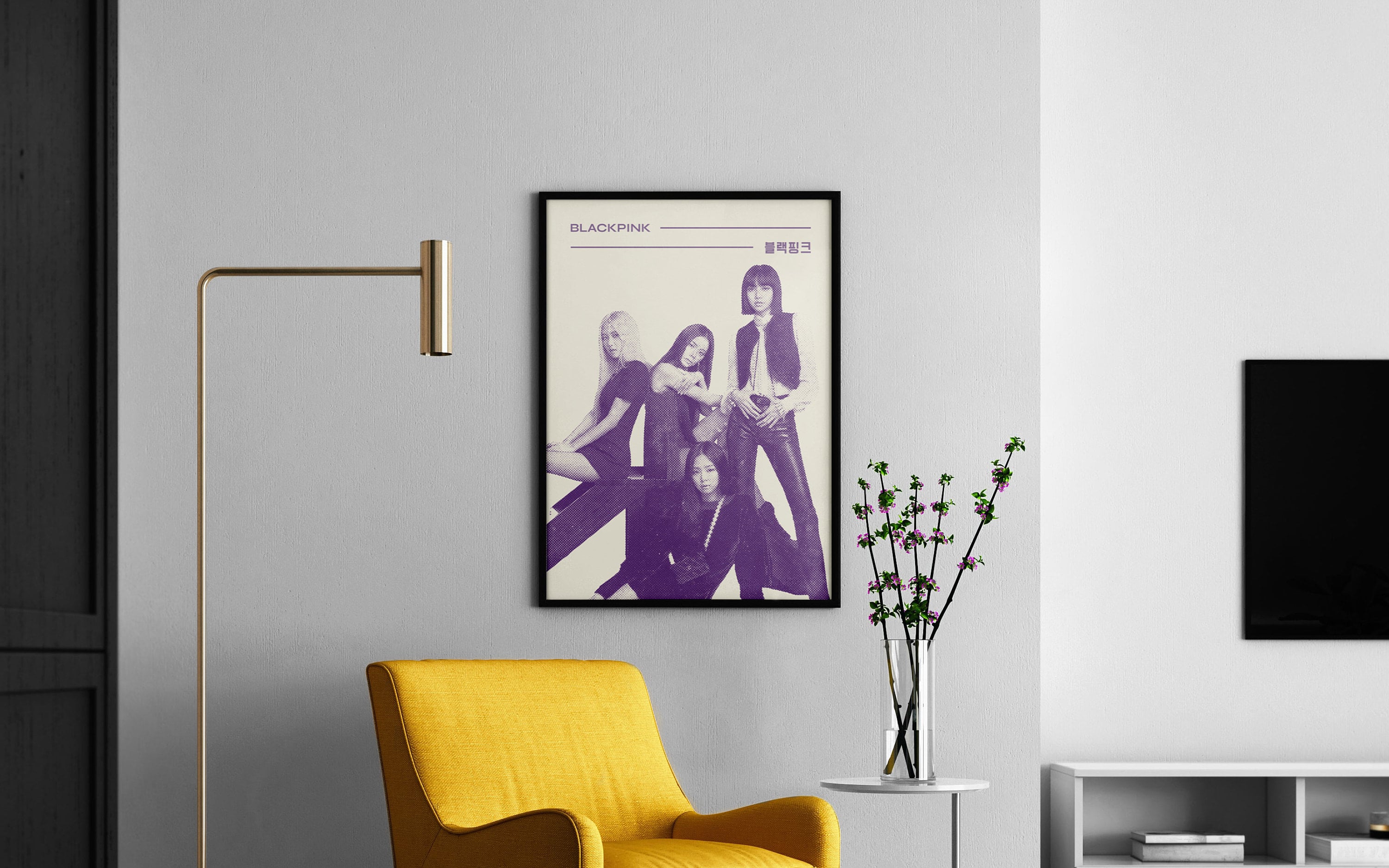 Poster BLACKPINK Sur Toile - Déco Murale K-pop - 30x45 Cm - Toile Haute Qualité - Pour Chambre Ou Salon