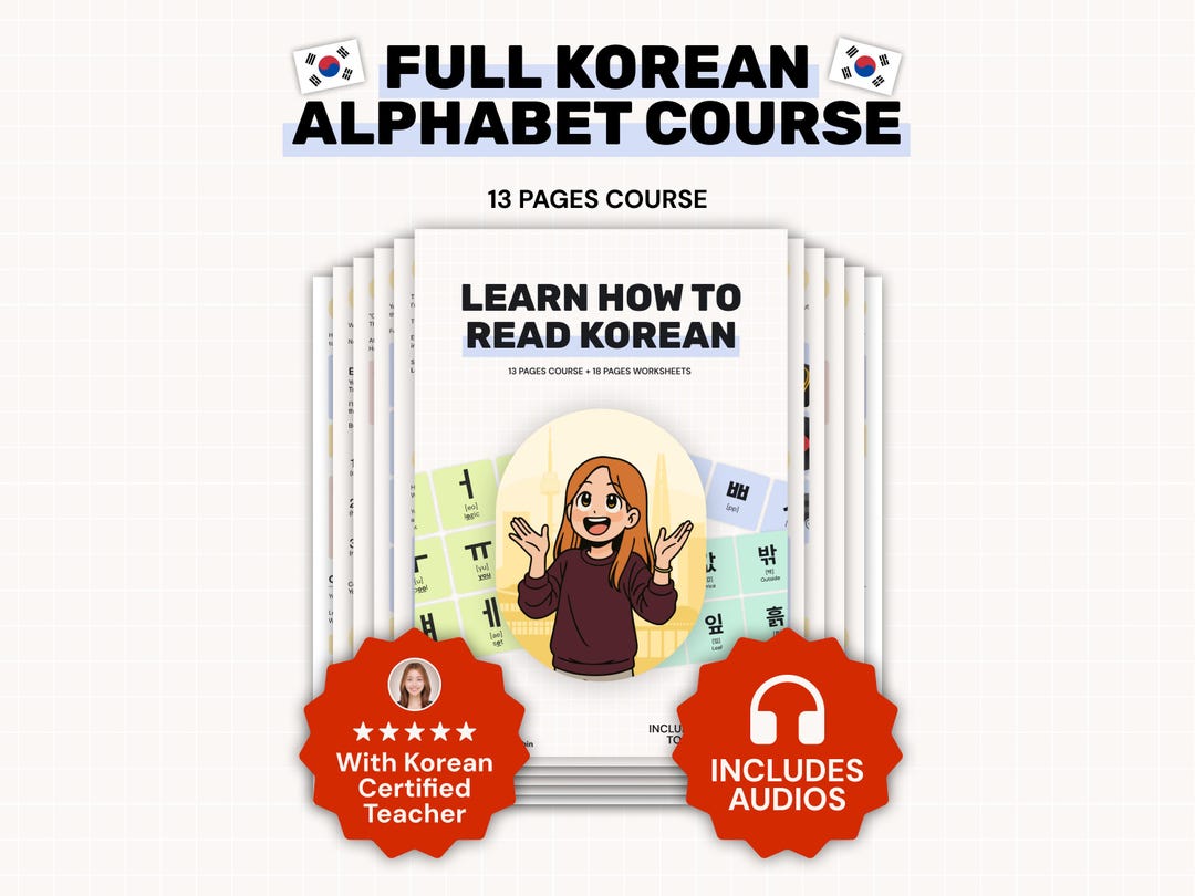Learn How to Read Korean With Audios, Full Hangul Learning Course ...