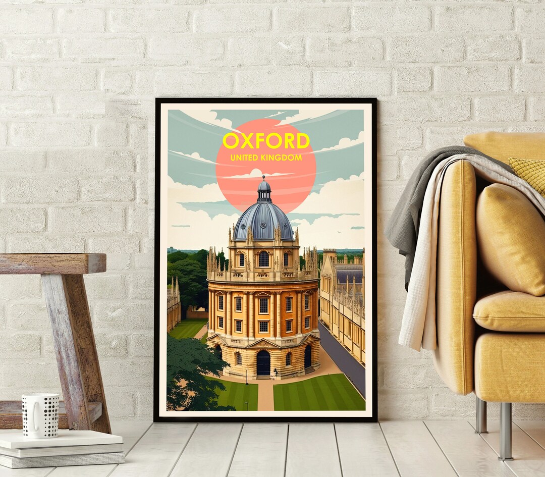 Oxford Poster Oxford England Poster Oxford Print Etsy