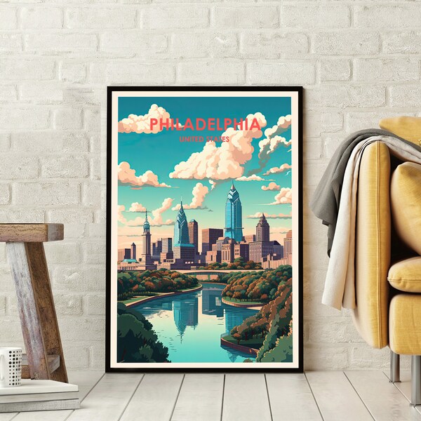 Philadelphia Poster Etsy