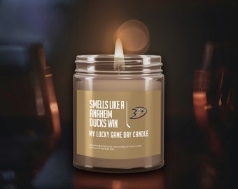 Smells Like A Anaheim Ducks Win Candle, Anaheim Ducks Gift, Soy Candle, Anaheim Candle, Game Day Decor, Sport Candle, NHLTeam