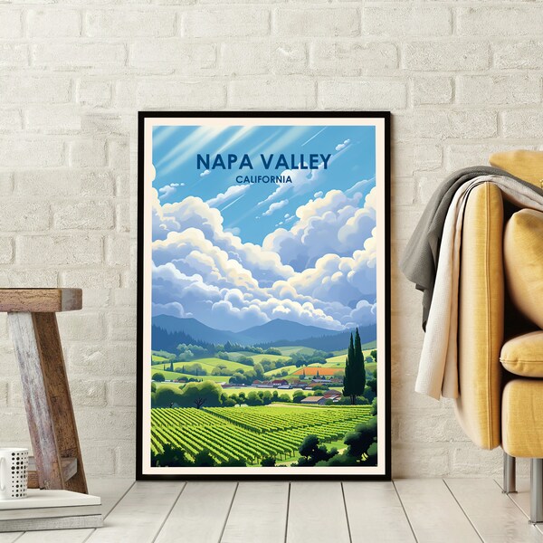 Napa Valley Poster Etsy