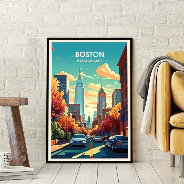 Boston Posters Etsy
