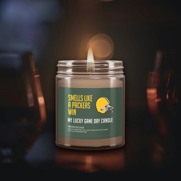 Smells Like A Packers Win Candle, Game Day Candle, Soy Candle, Packers Fan Gift, NFL Packers Gift, Packers Decor, Sundays Candle