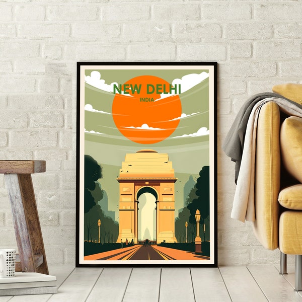 Delhi Poster Etsy