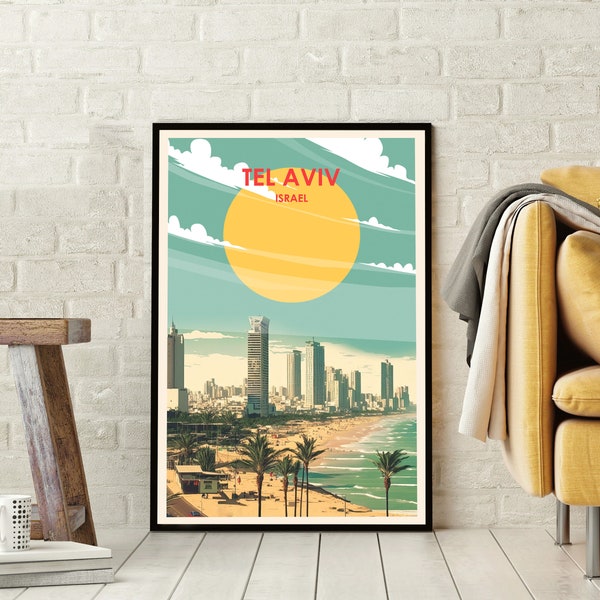 Tel Aviv Poster Etsy