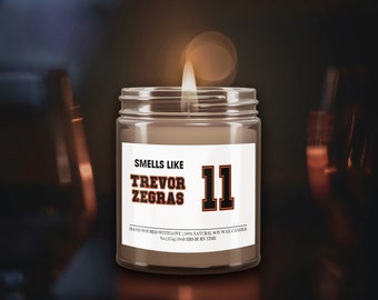 Smells Like A Trevor Zegras Win Candle, Trevor Zegras Candle, Anaheim Ducks Gifts, Ice Hockey Candle, NFL Candle, Natural SOY Wax