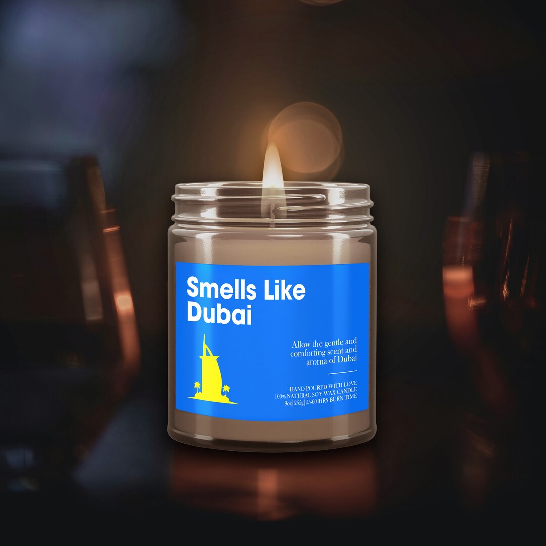 Smells Like Dubai Candle, Dubai Candle, Dubai Gift, Comforting Aroma