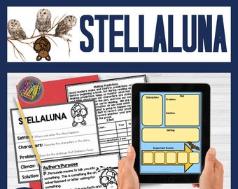 Stellaluna by Janell Cannon Activities in Digital and PDF | Fall Book Unit | Reading and Writing Lessons | Homeschool 2nd 3rd 4th Grades