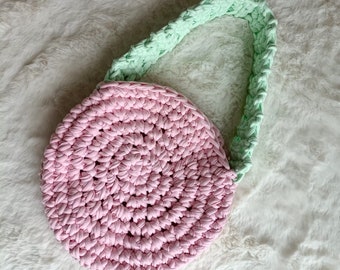 Petit sac rond en tissu