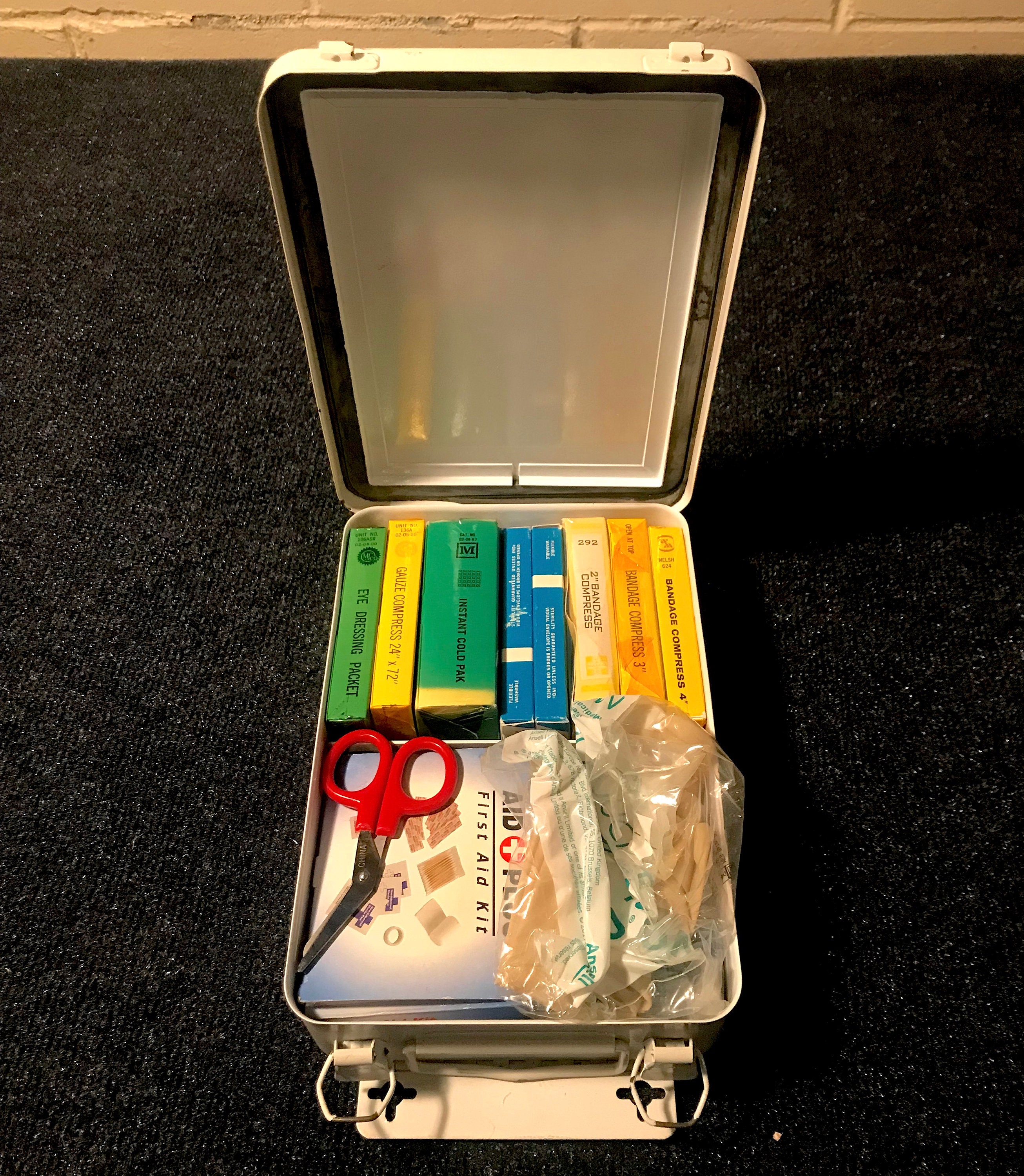 Healeved Box storage basket nurse station organizer first aid cabinet First  Aid Medicine Organizer car first aid container First Aid Case plastic