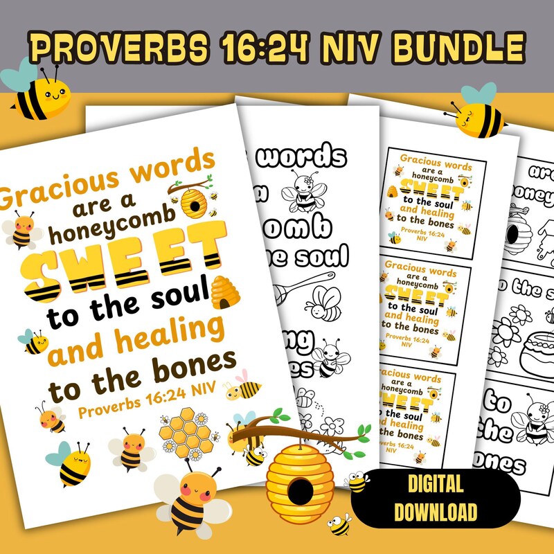Proverbs 16 24 - Etsy