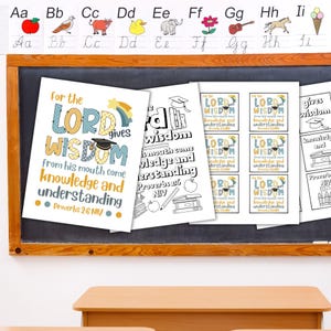 Malseite Schriftkarten für Kinder Sonntagsschulstunde druckbare Kinderkirche Zuhauseschule druckbare Bibelverskinder Sprüche 2: 6 Handwerk
